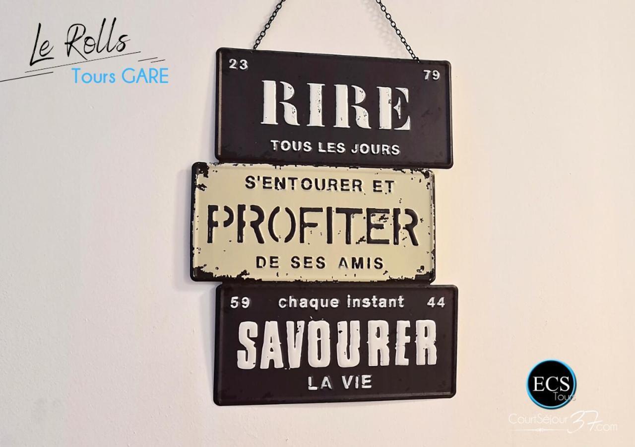 "Le Roll'S" - 1 Chambre - 5 Couchages - Calme - Terrasse - Parking Prive Tours Kültér fotó