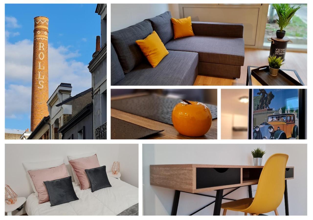 "Le Roll'S" - 1 Chambre - 5 Couchages - Calme - Terrasse - Parking Prive Tours Kültér fotó