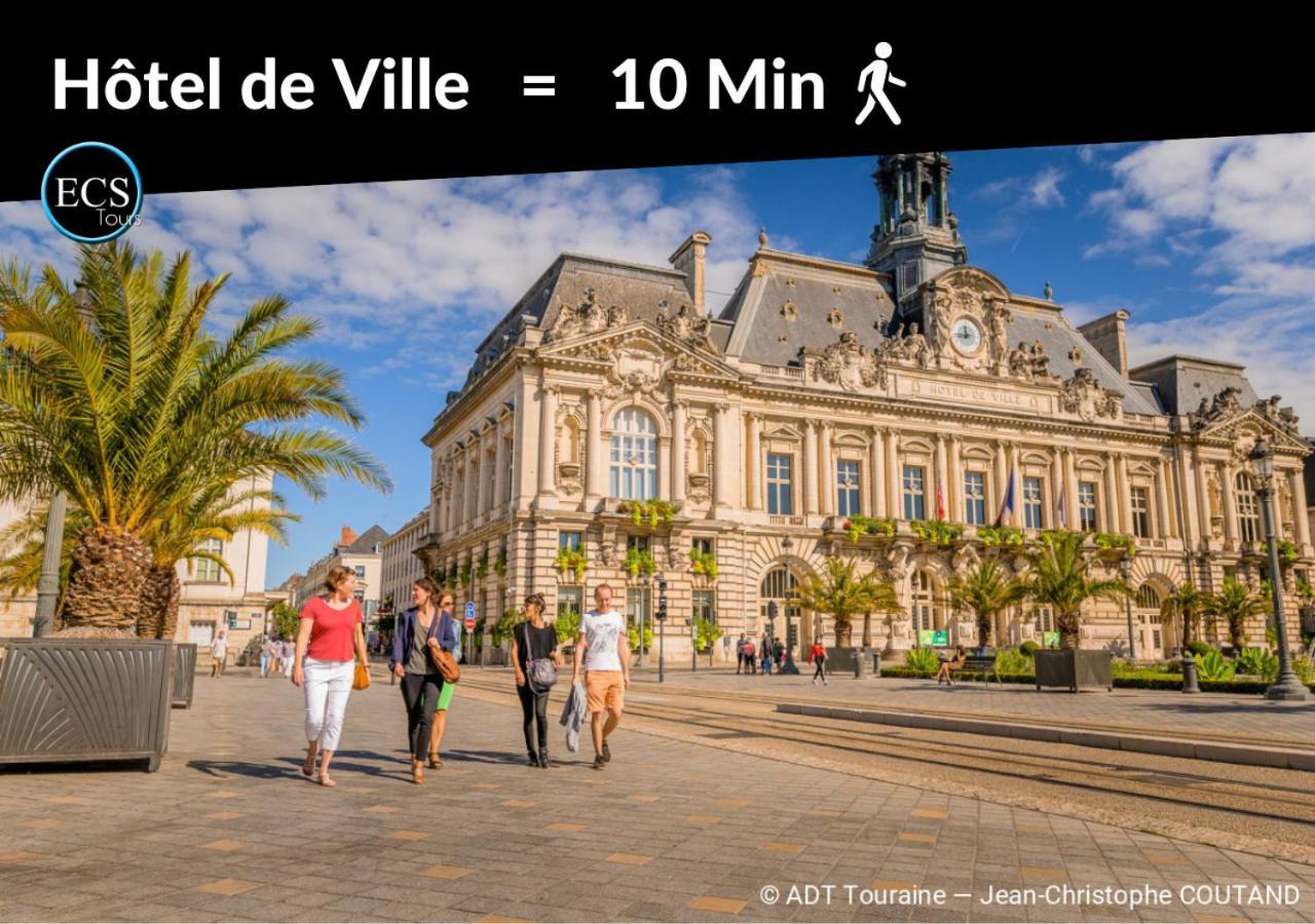 "Le Roll'S" - 1 Chambre - 5 Couchages - Calme - Terrasse - Parking Prive Tours Kültér fotó