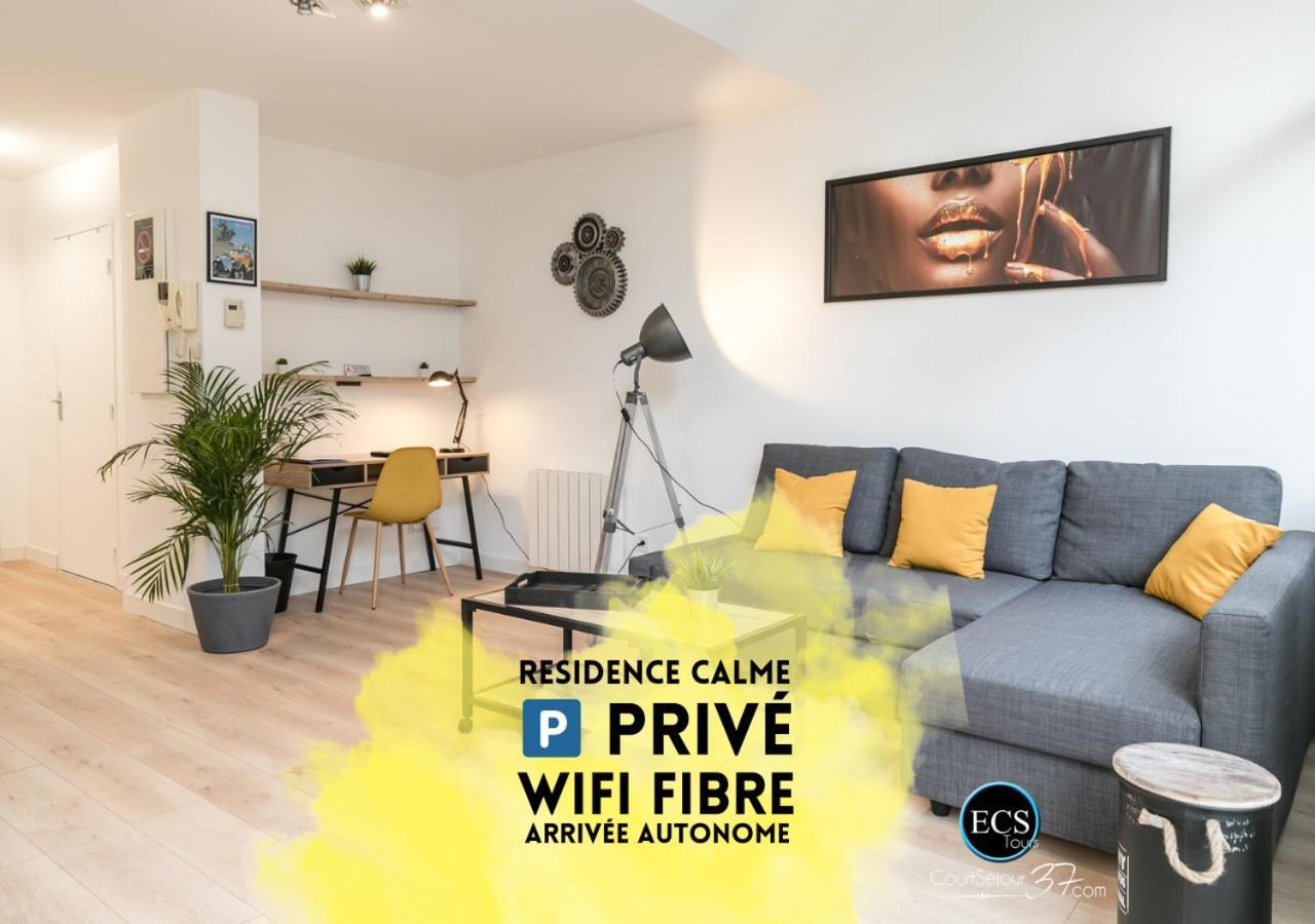 "Le Roll'S" - 1 Chambre - 5 Couchages - Calme - Terrasse - Parking Prive Tours Kültér fotó